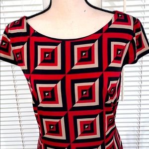 Geometric Print Dress